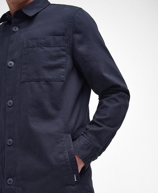 Barbour Casper Overshirt Navy | BABO87672