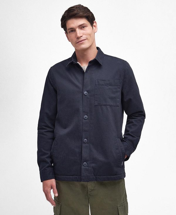 Barbour Casper Overshirt Navy | BABO87672