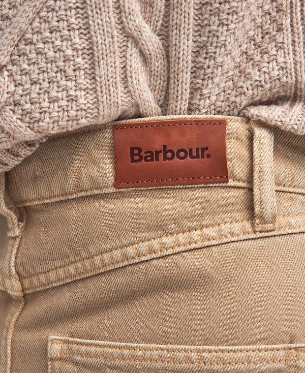 Barbour Cassie Denim Cargo Skirt White Pepper | BABO89646