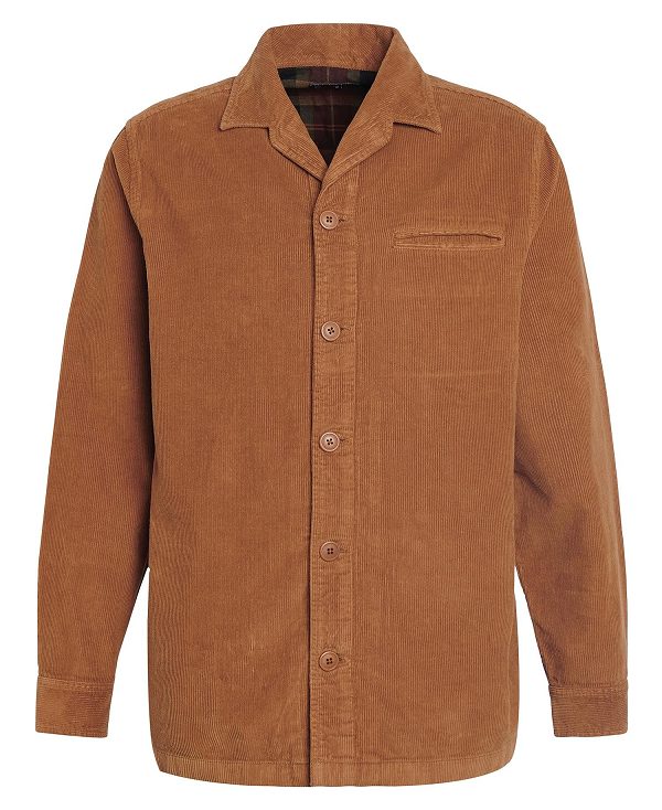 Barbour Casswell Overshirt Orange | BABO87678