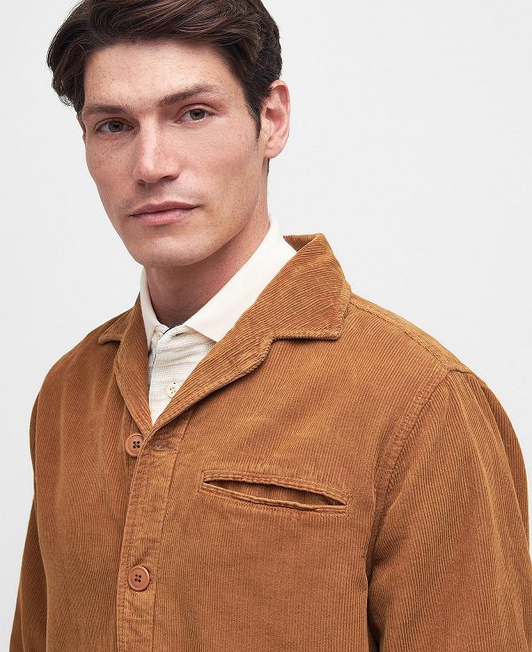 Barbour Casswell Overshirt Orange | BABO87678