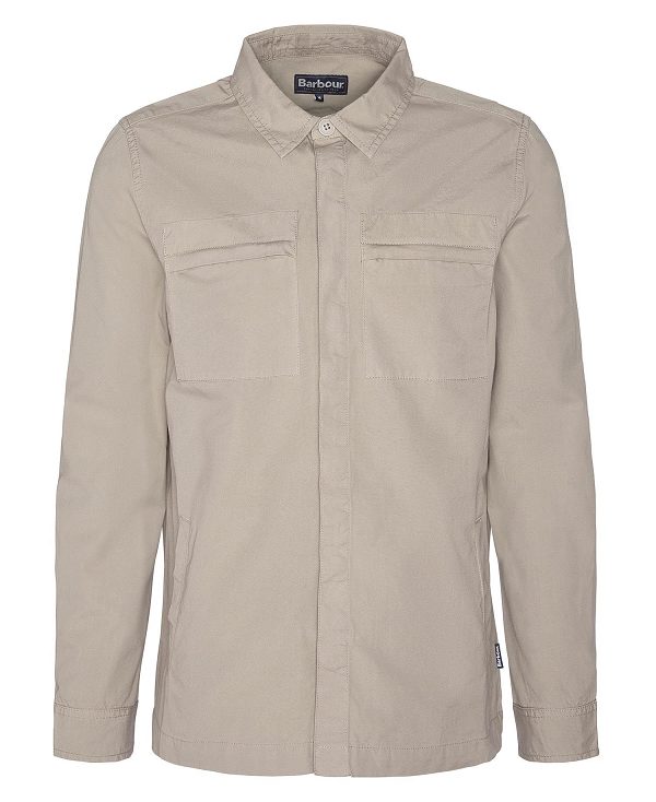 Barbour Castlebay Overshirt Concrete | BABO87978