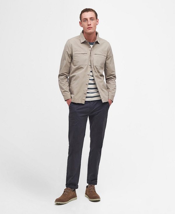 Barbour Castlebay Overshirt Concrete | BABO87978