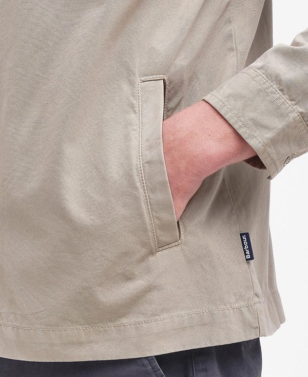 Barbour Castlebay Overshirt Concrete | BABO87978