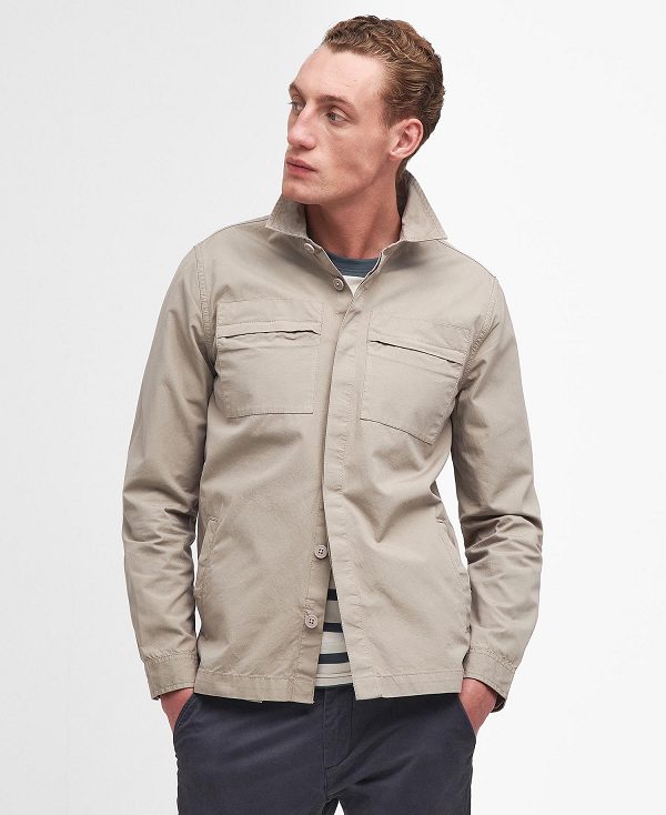 Barbour Castlebay Overshirt Concrete | BABO87978