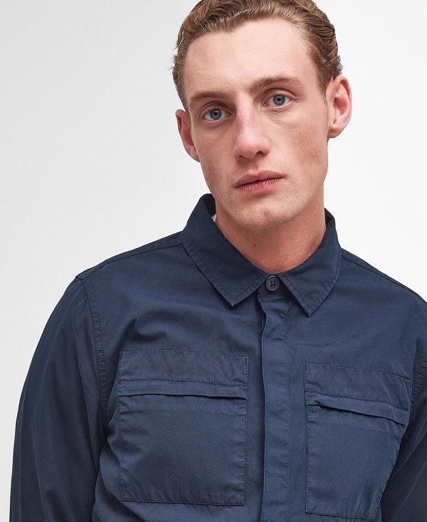 Barbour Castlebay Overshirt Concrete | BABO87984