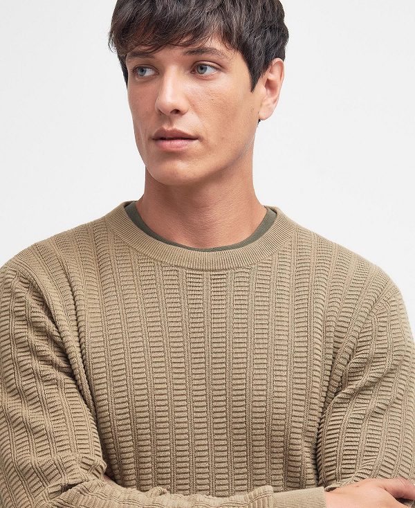 Barbour Cathil Crew Neck Jumper Classic Navy | BABO88616