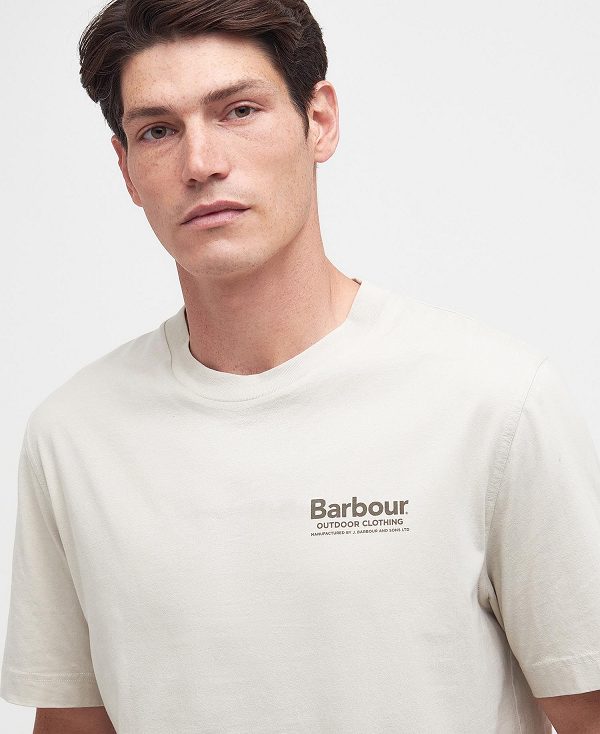 Barbour Catterick T-shirt Beige | BABO88292