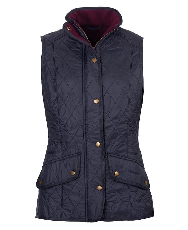 Barbour Cavalry Gilet Navy/Merlot | BABO89471