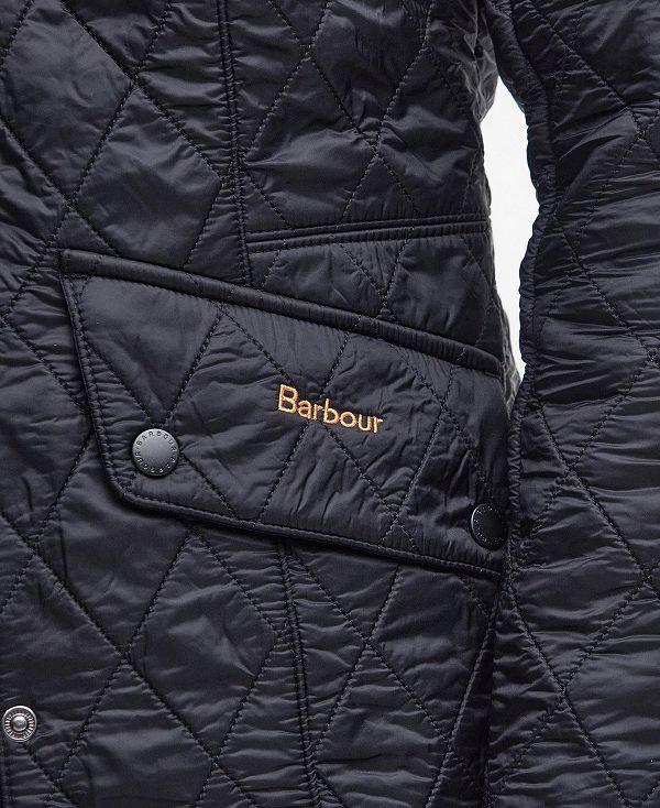 Barbour Cavalry Polarquilt Quilted Jacket Black | BABO89263