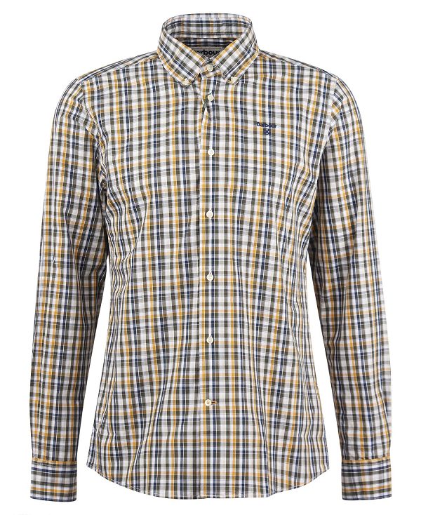 Barbour Chaseton Tailored Shirt Stone | BABO87590