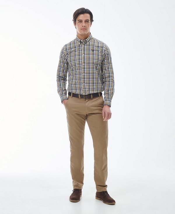 Barbour Chaseton Tailored Shirt Stone | BABO87590