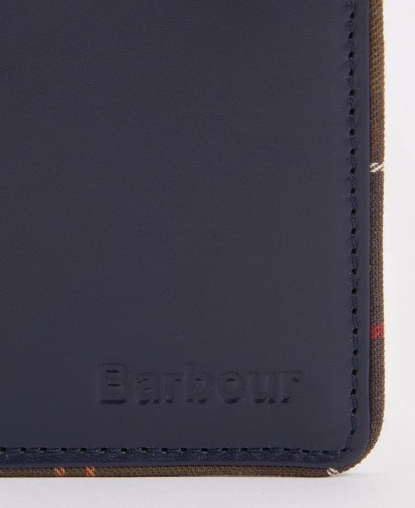 Barbour Chatton Leather Wallet Navy/Classic | BABO89172