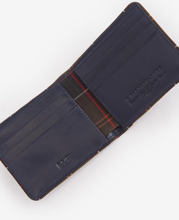 Barbour Chatton Leather Wallet Navy/Classic | BABO89172