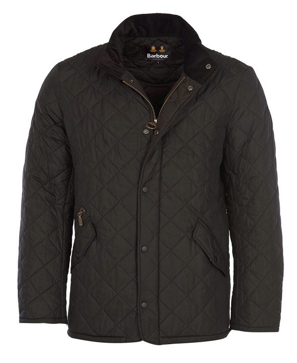 Barbour Chelsea Sportsquilt Jacket Black | BABO87317