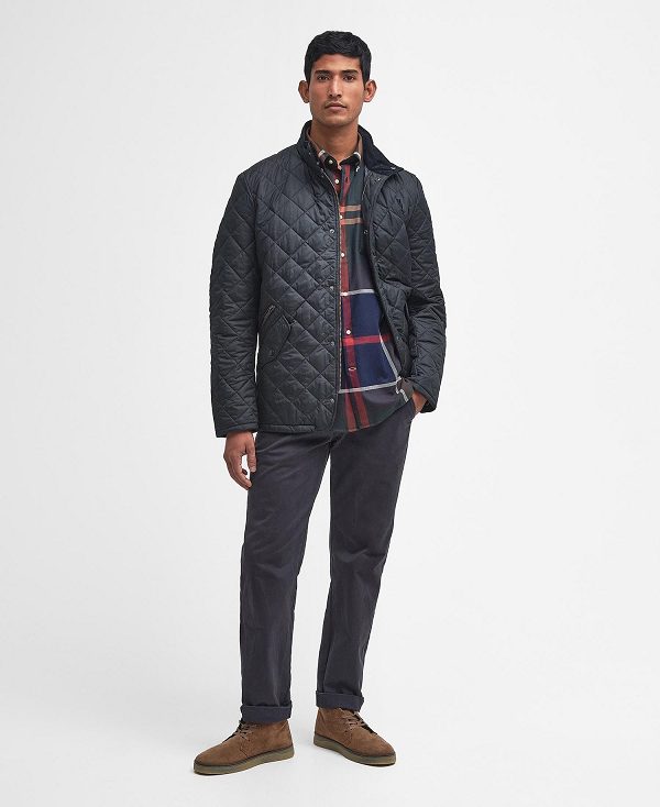 Barbour Chelsea Sportsquilt Jacket Navy | BABO87319