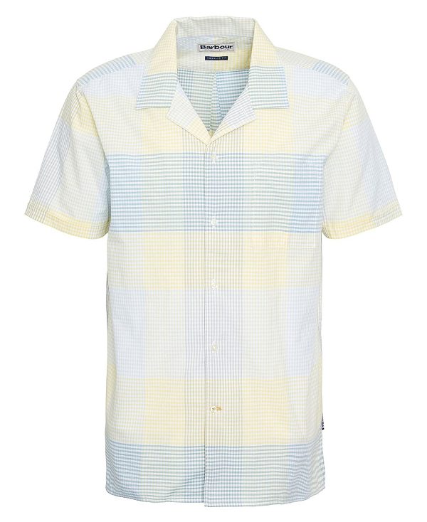 Barbour Chesil Regular Short-sleeved Shirt Lemon | BABO87764