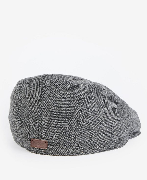 Barbour Cheviot Flat Cap Dark Green Check | BABO89010