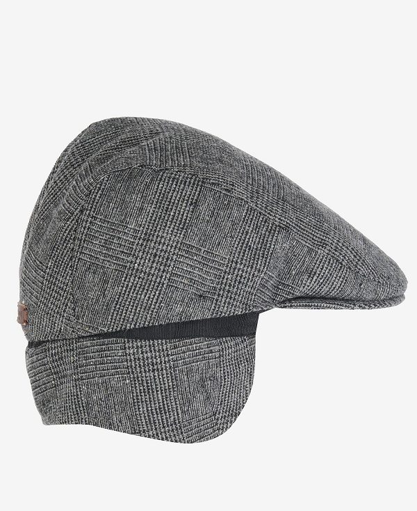 Barbour Cheviot Flat Cap Dark Green Check | BABO89010