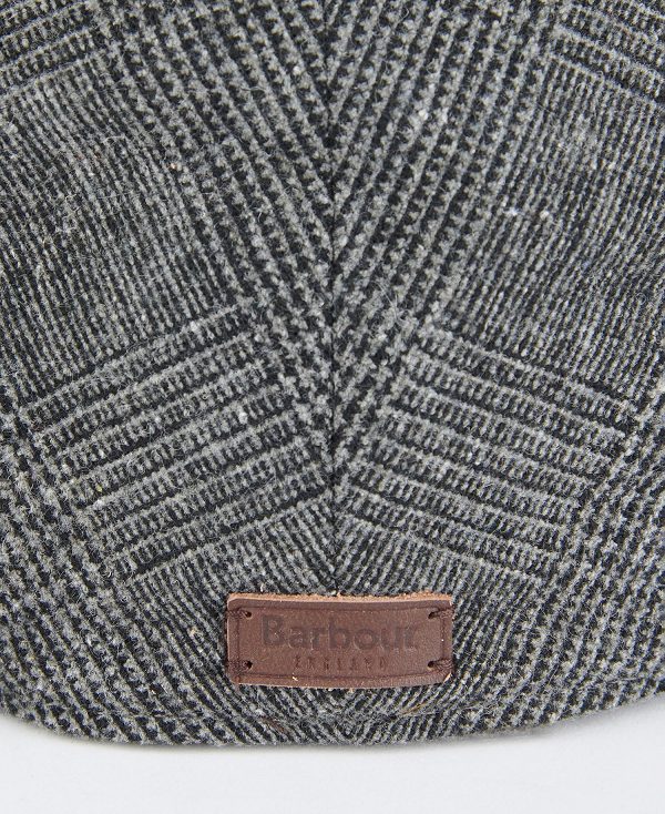 Barbour Cheviot Flat Cap Dark Green Check | BABO89010