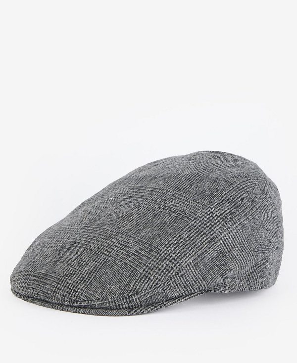 Barbour Cheviot Flat Cap Dark Green Check | BABO89010