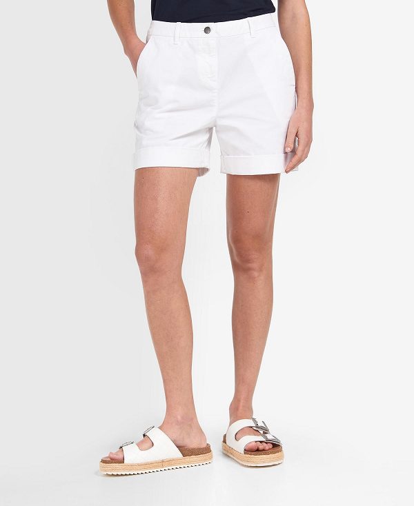 Barbour Chino Shorts Classic White | BABO89820