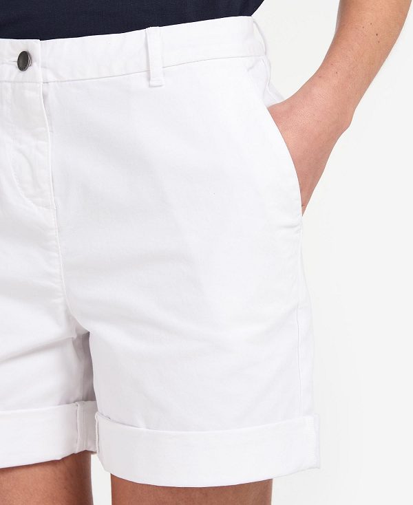 Barbour Chino Shorts Classic White | BABO89820