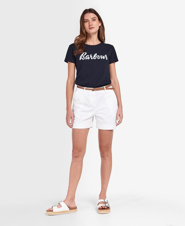 Barbour Chino Shorts Classic White | BABO89820