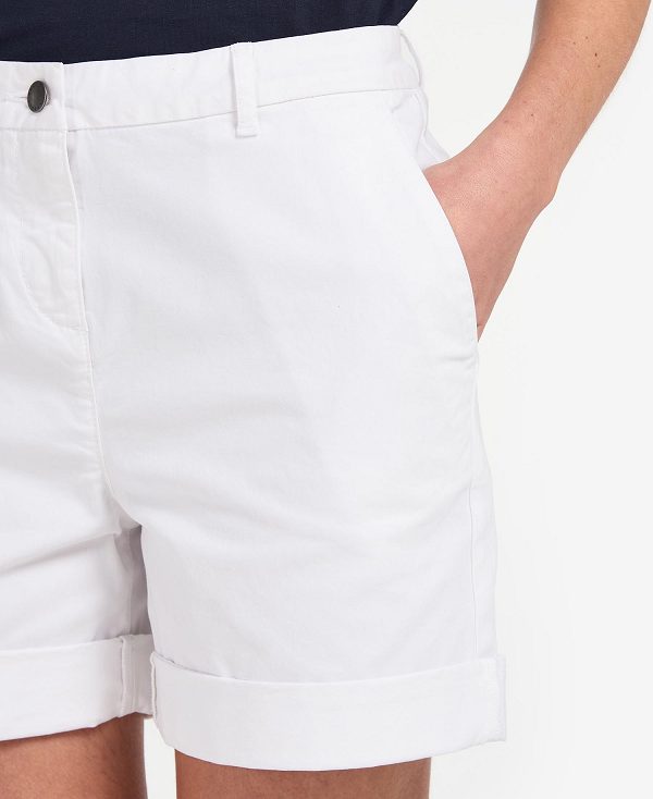 Barbour Chino Shorts Classic White | BABO89820