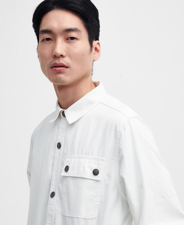 Barbour Circuit Overshirt Whisper White | BABO87963