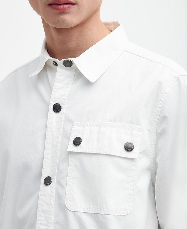 Barbour Circuit Overshirt Whisper White | BABO87963