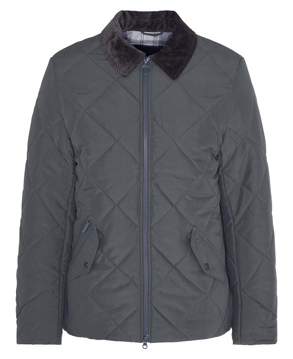 Barbour City Chelsea Quilted Jacket Charcoal | BABO87376