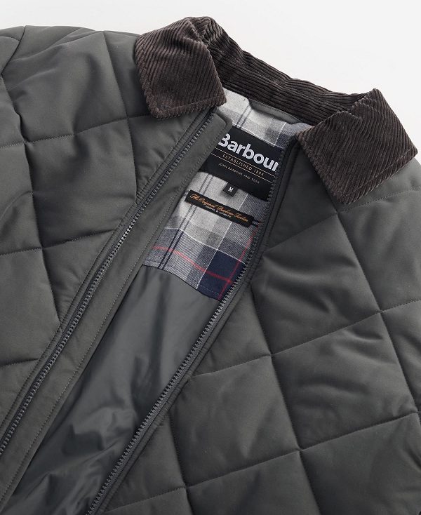 Barbour City Chelsea Quilted Jacket Charcoal | BABO87376