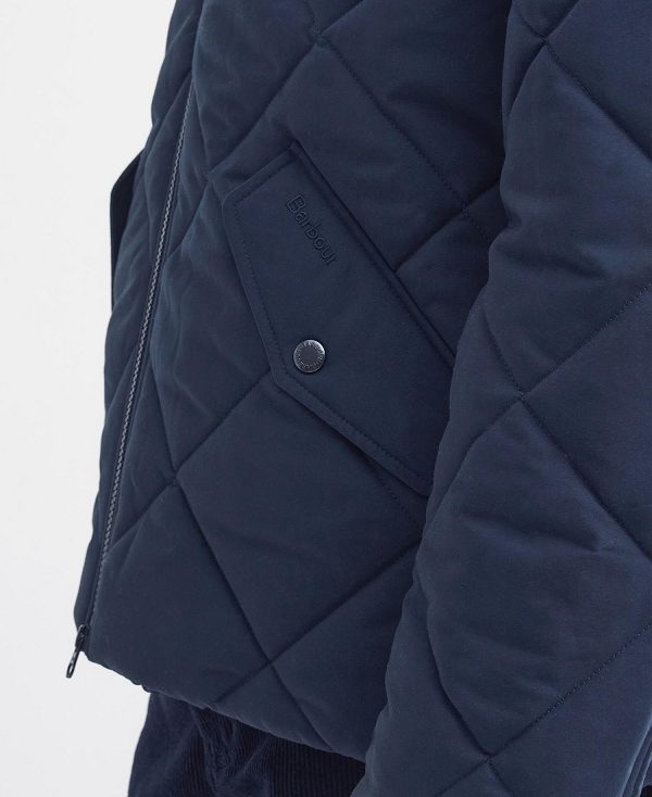 Barbour City Chelsea Quilted Jacket Classic Navy | BABO87375