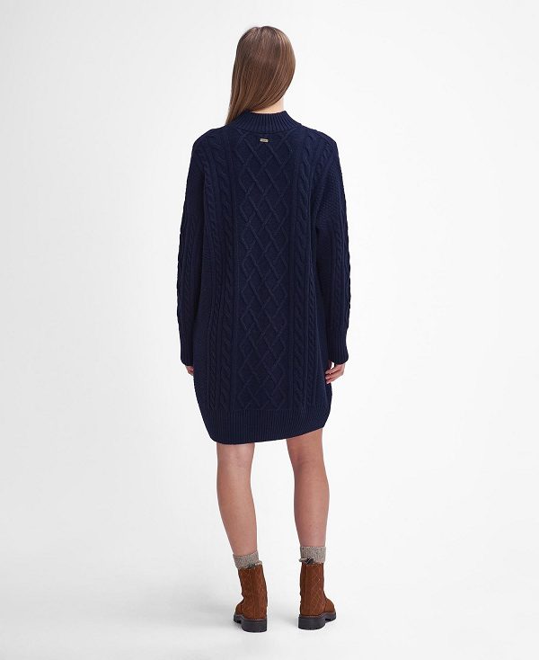 Barbour Clarence Knitted Dress Classic Navy | BABO89644