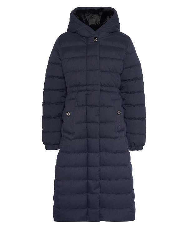 Barbour Clarence Puffer Jacket Dark Navy | BABO89332