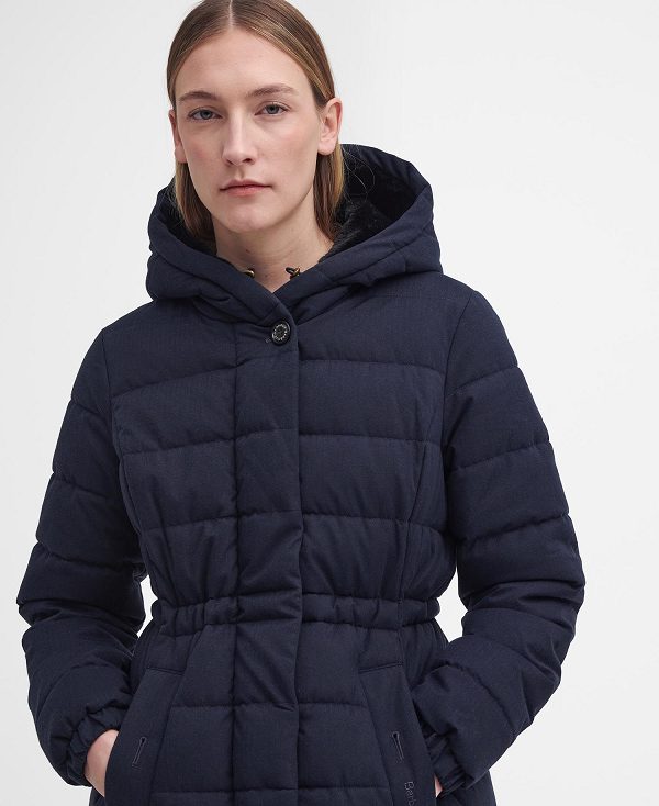 Barbour Clarence Puffer Jacket Dark Navy | BABO89332