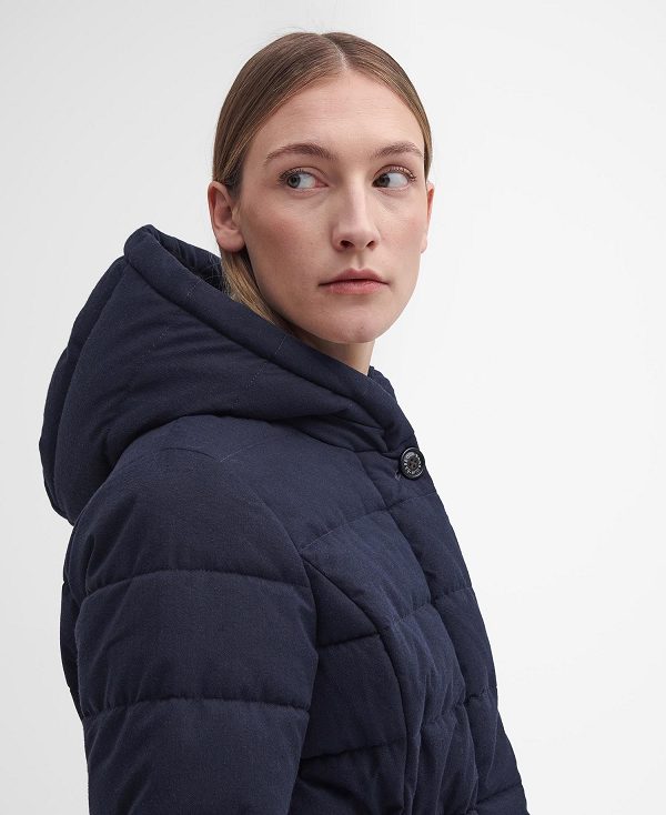 Barbour Clarence Puffer Jacket Dark Navy | BABO89332