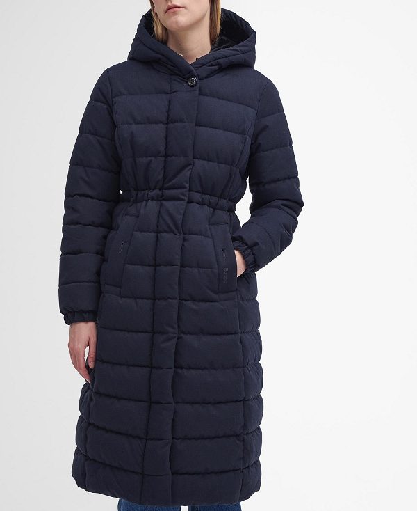 Barbour Clarence Puffer Jacket Dark Navy | BABO89332