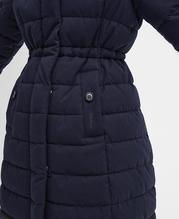 Barbour Clarence Puffer Jacket Dark Navy | BABO89332