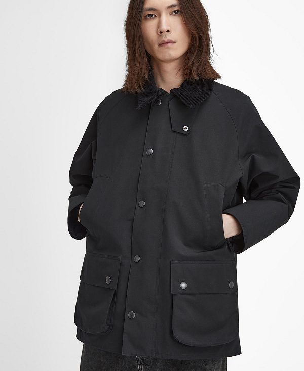 Barbour Classic Bedale Showerproof Jacket Black | BABO87454