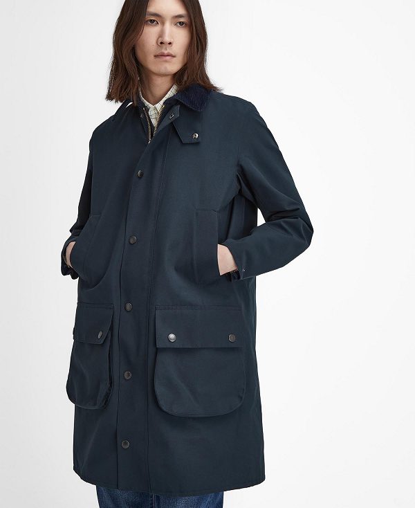 Barbour Classic Border Showerproof Jacket Navy | BABO87447