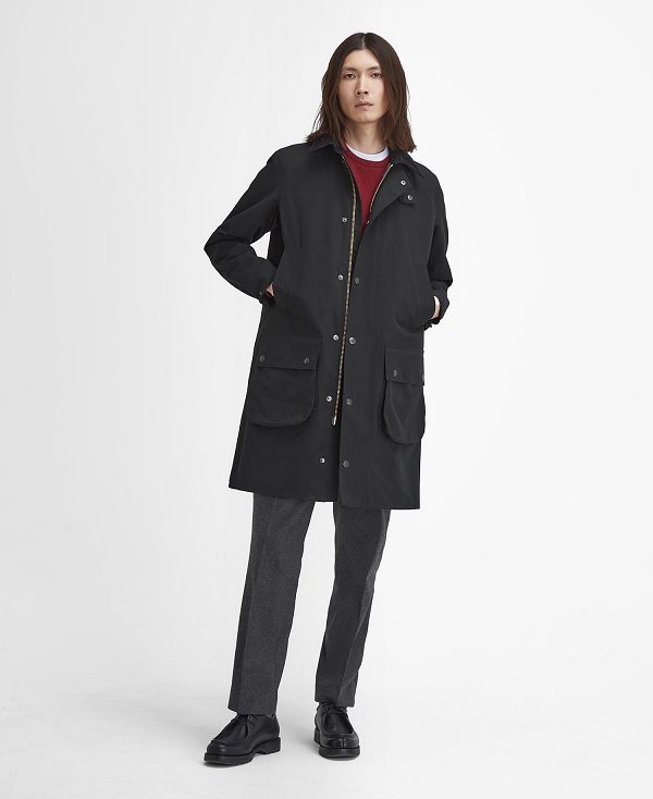 Barbour Classic Border Showerproof Jacket Black | BABO87453