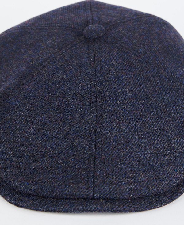 Barbour Claymore Baker Boy Hat Dark Brown | BABO89031