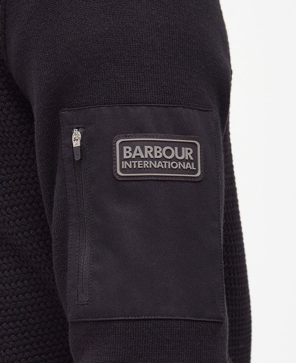 Barbour Clayton Crew-neck Jumper Black | BABO88604