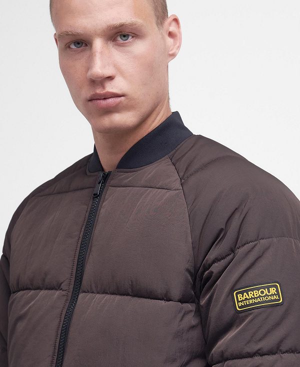 Barbour Cluny Quilted Jacket Bitter Chocolate | BABO87314