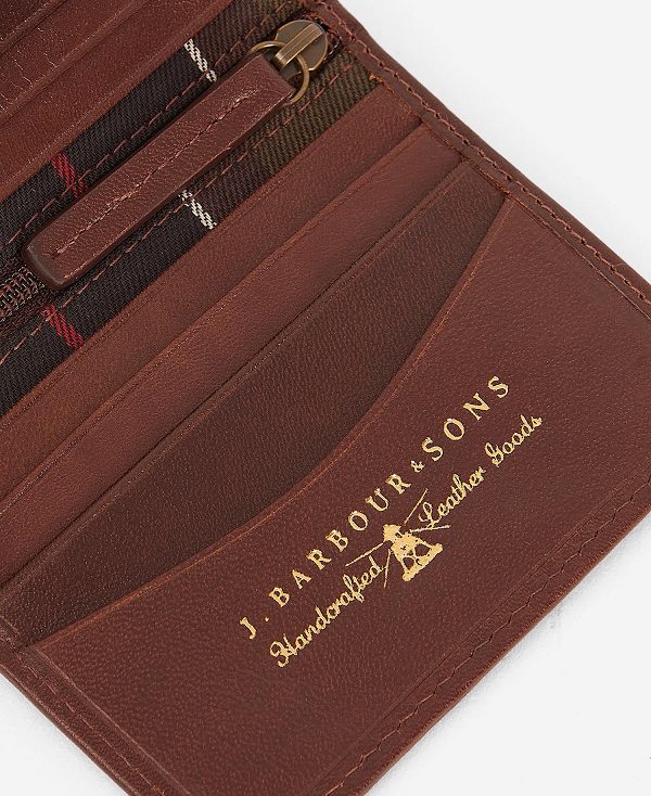 Barbour Colwell Small Billfold Brown/Classic Tartan | BABO89166