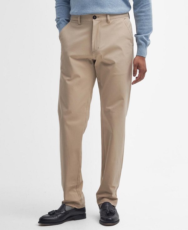 Barbour Comfort Stretch Tailored Trousers Brown | BABO88810