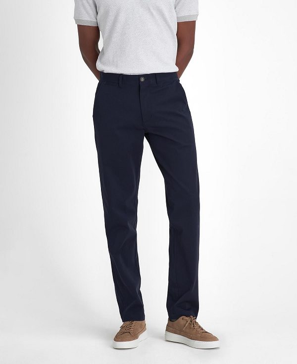 Barbour Comfort Stretch Tailored Trousers Navy | BABO88812