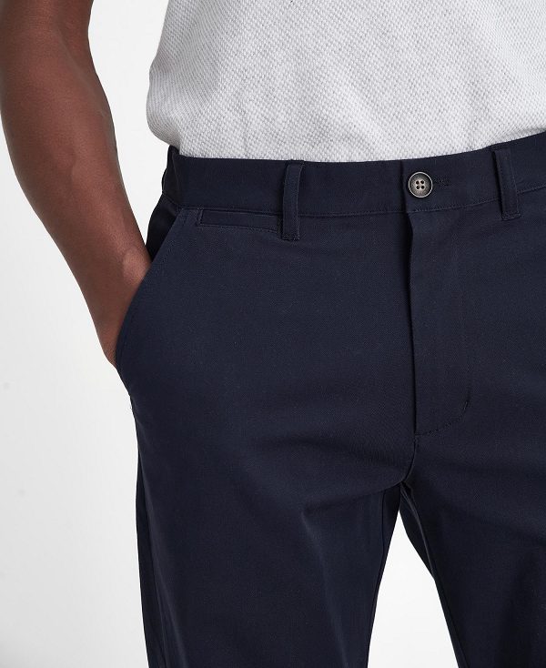 Barbour Comfort Stretch Tailored Trousers Navy | BABO88812